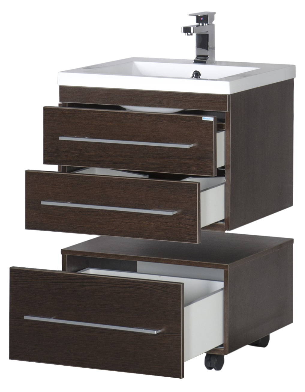 Тумба Aquanet Нота 58 подкатная венге 00170744 - 9