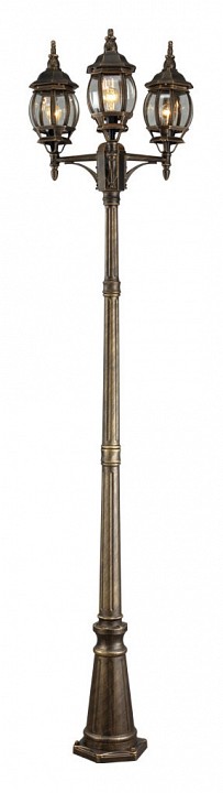 Садово-парковый светильник Arte Lamp Atlanta A1047PA-3BN - 0