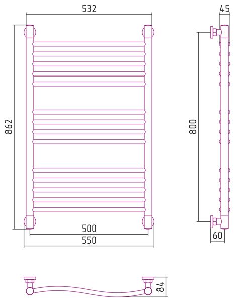 Полотенцесушитель водяной ДР 