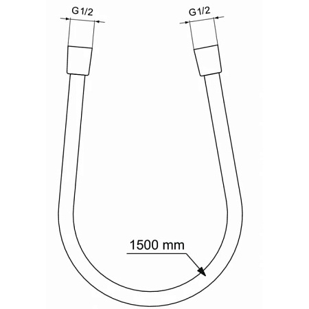 Душевой шланг Ideal Standard Idealflex 150 хром  BE150AA - 1