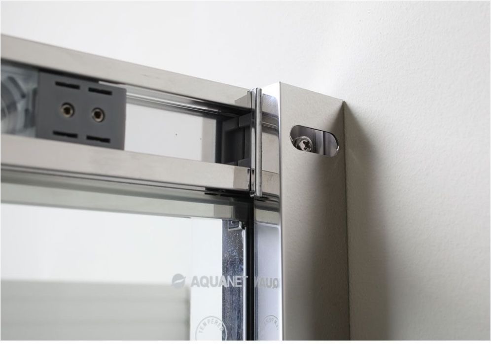 NPE2142 Душевая шторка DELTA ( 900 х 900 х2000 ) нержавеющая сталь стекло прозр 8 мм(R550)  202312 - 5