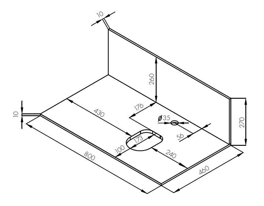 Столешница под раковину Aquaton Мишель керамогранит 80 бежевый 1A277203MIX40 - 3
