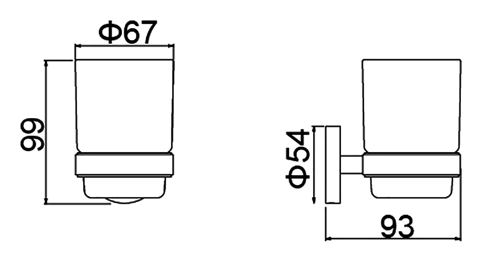 Стакан для зубных щеток Timo Saona 13031/17 золото матовое - 1