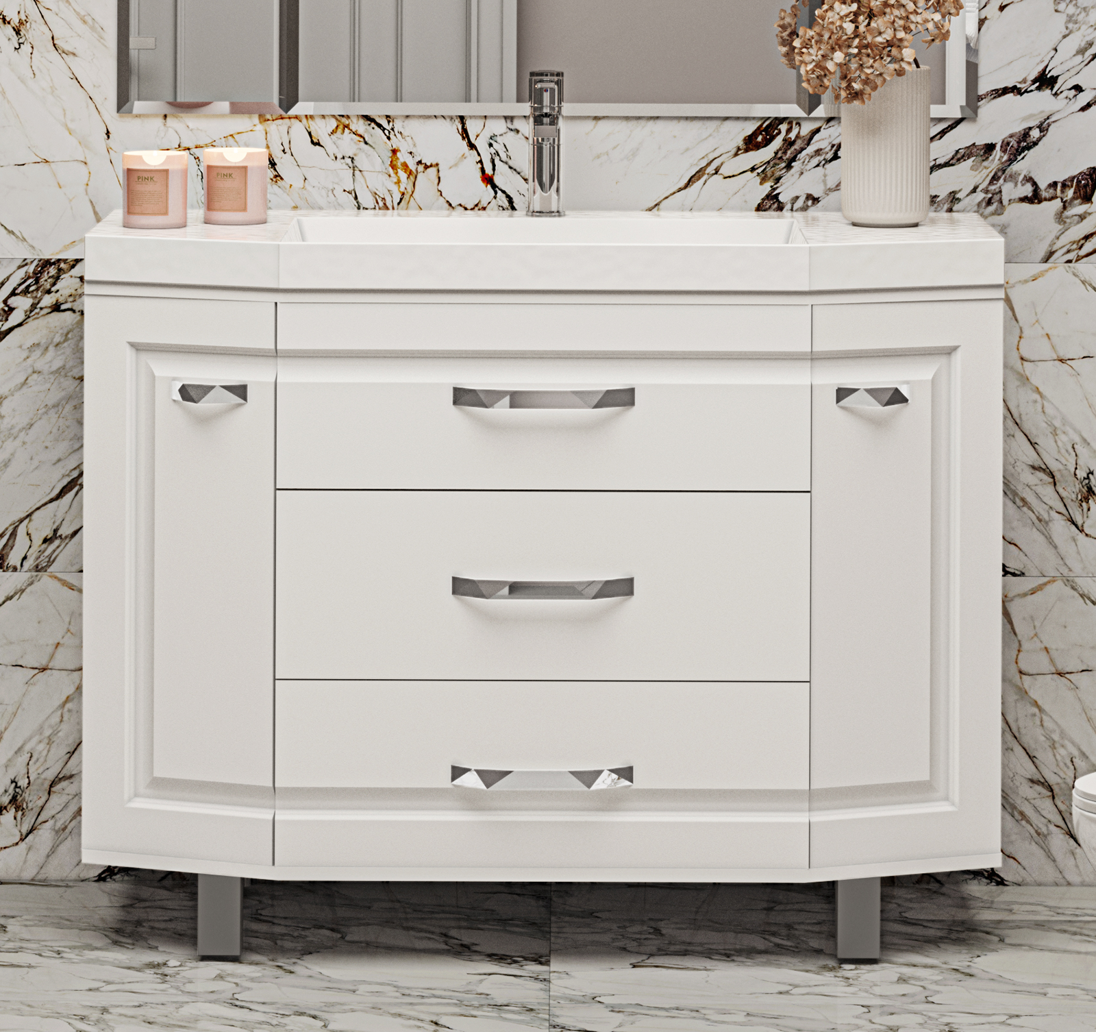 Терра -110 Тумба с 3 ящ. белая П-Тер01110-0113Я - 0