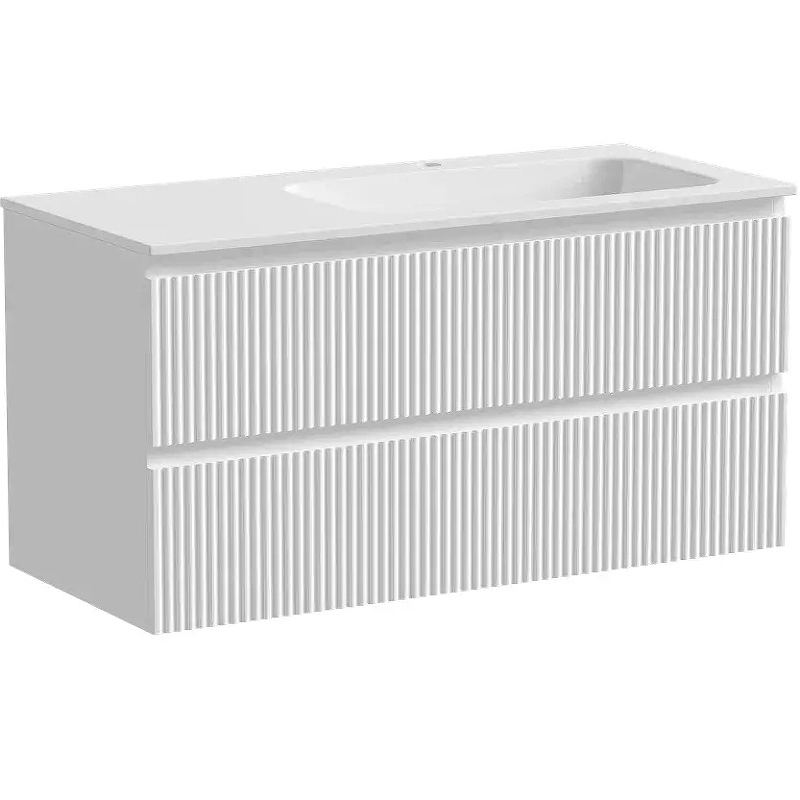 Тумба под раковину Sancos Snob R правая 99х44 белая SNR100RW - 0