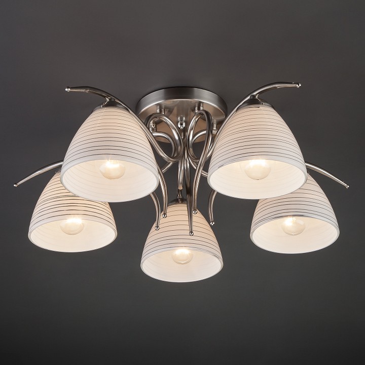 Потолочная люстра Eurosvet Megan 30121/5 сатин-никель - 1