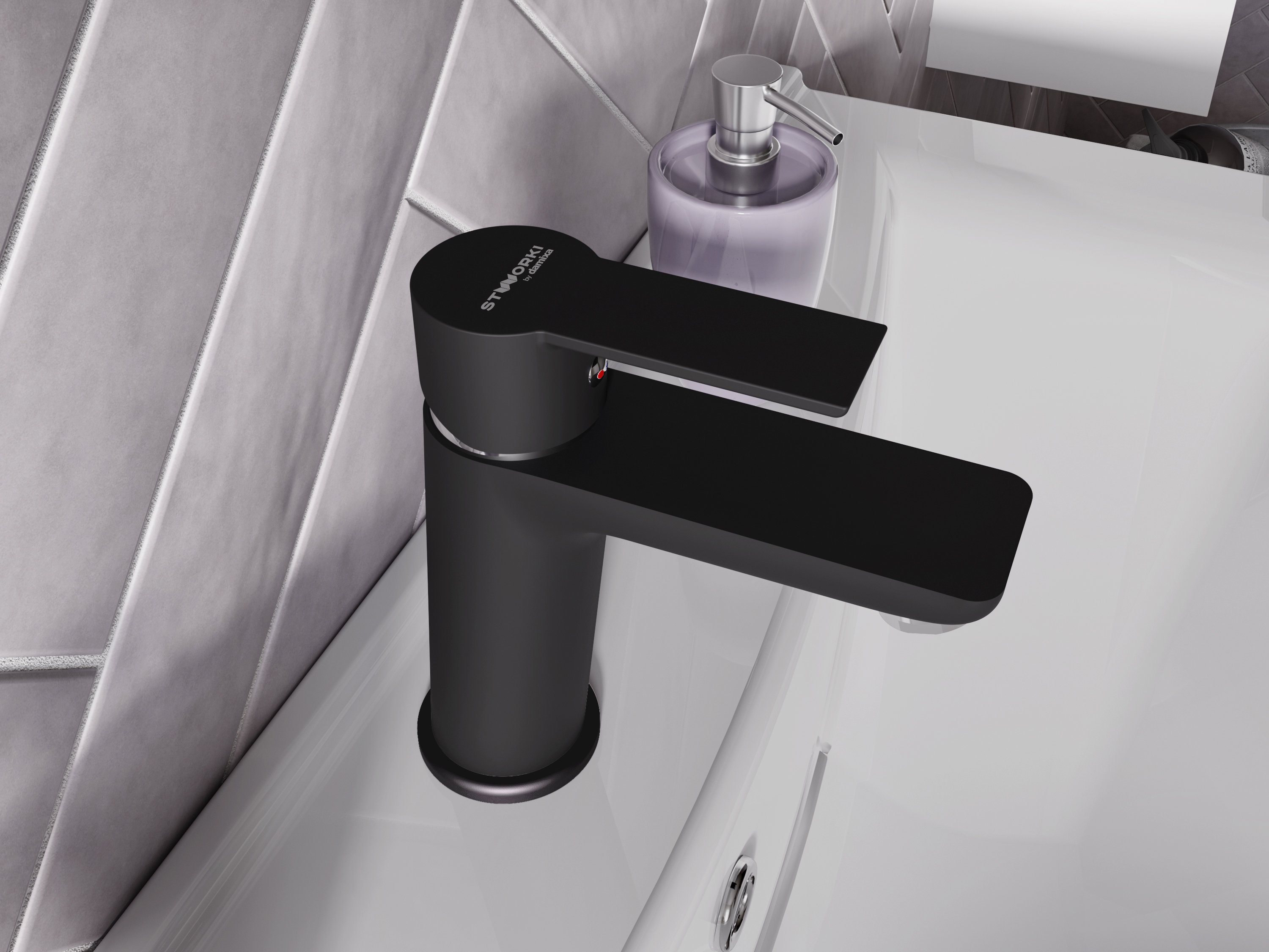 Смеситель для раковины STWORKI by Damixa Хельсинки HFHS02130 черный - 2