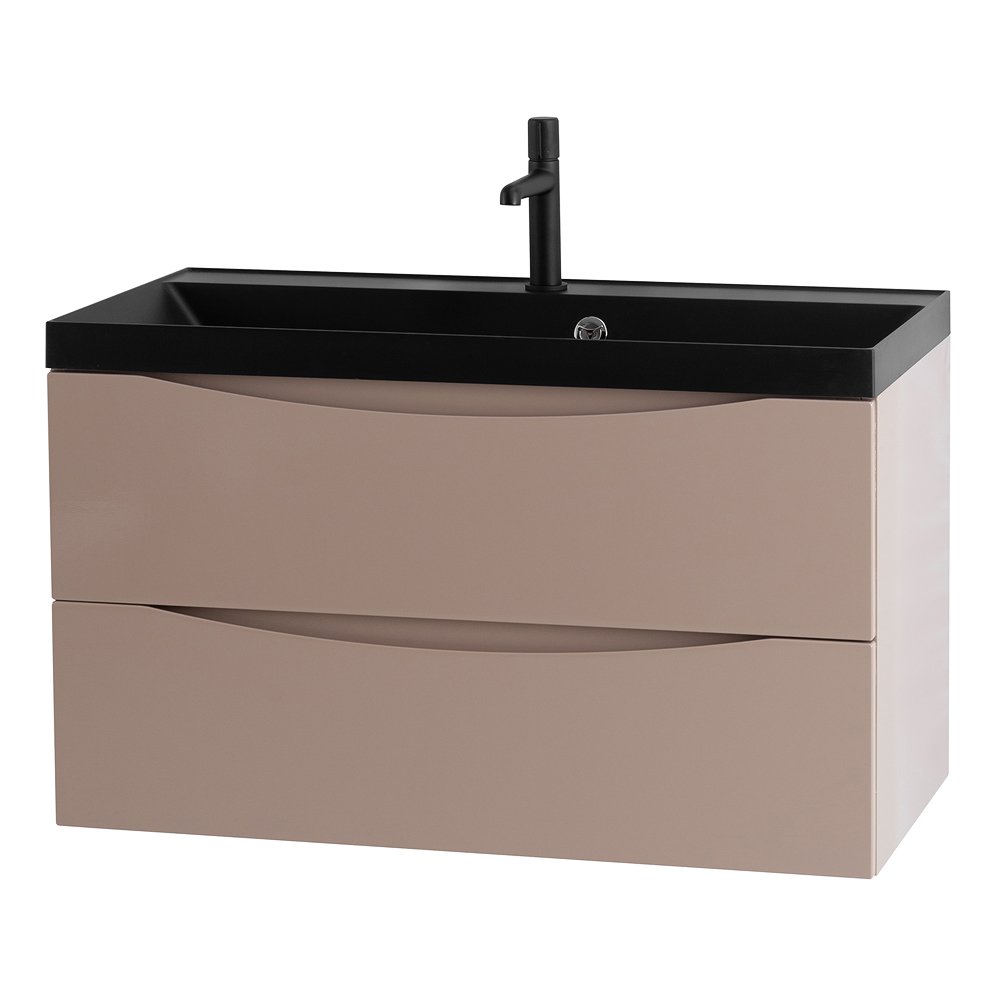 Тумба с раковиной Belbagno Marino 80 бежевый матовый - 4