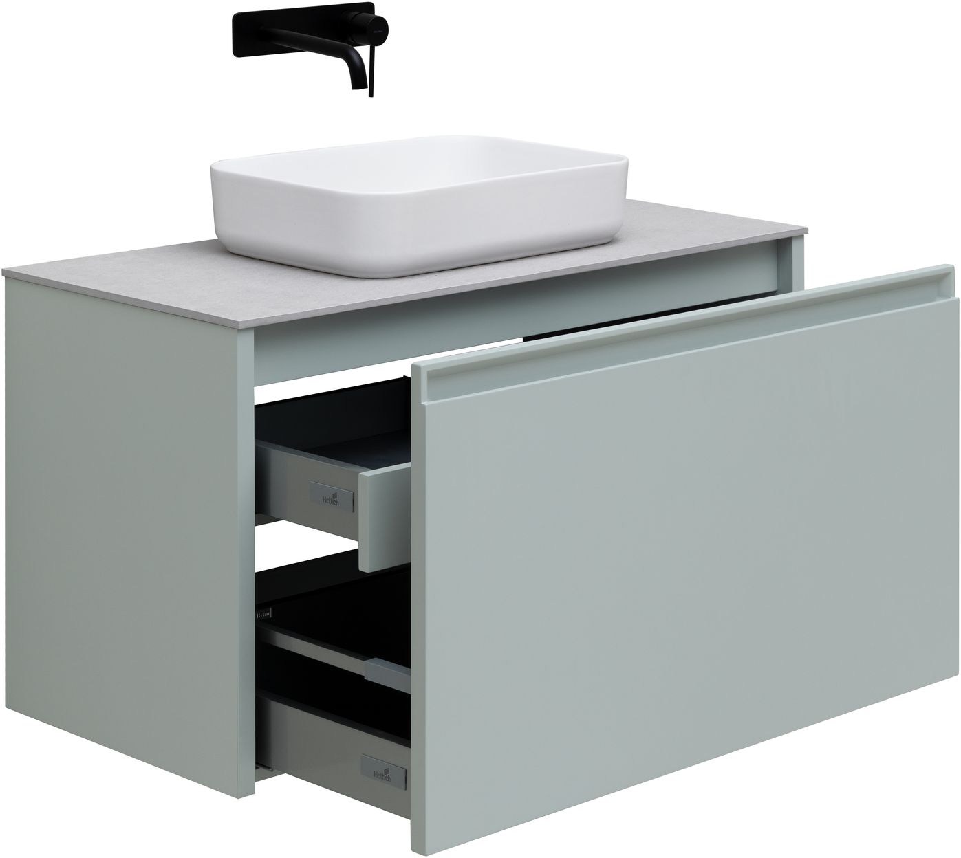 Тумба под раковину Allen Brau Fantasy 100 светло - зеленый матовый 1.11004.PWM - 6