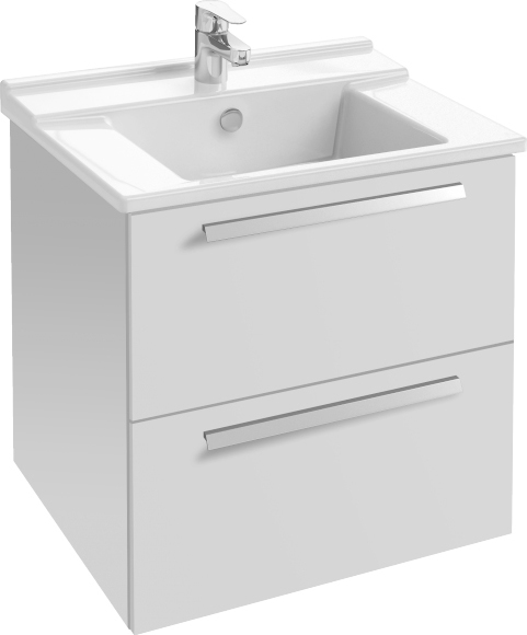 Тумба для комплекта Jacob Delafon Struktura 60 белый блестящий, 2 ящика EB1276-N18 - 0