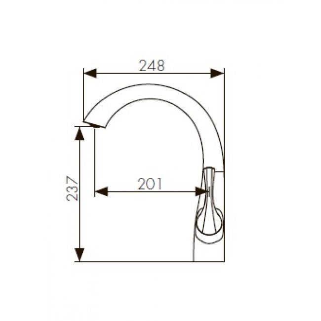 Смеситель Kaiser Comba 48033 для кухонной мойки, хром - 1