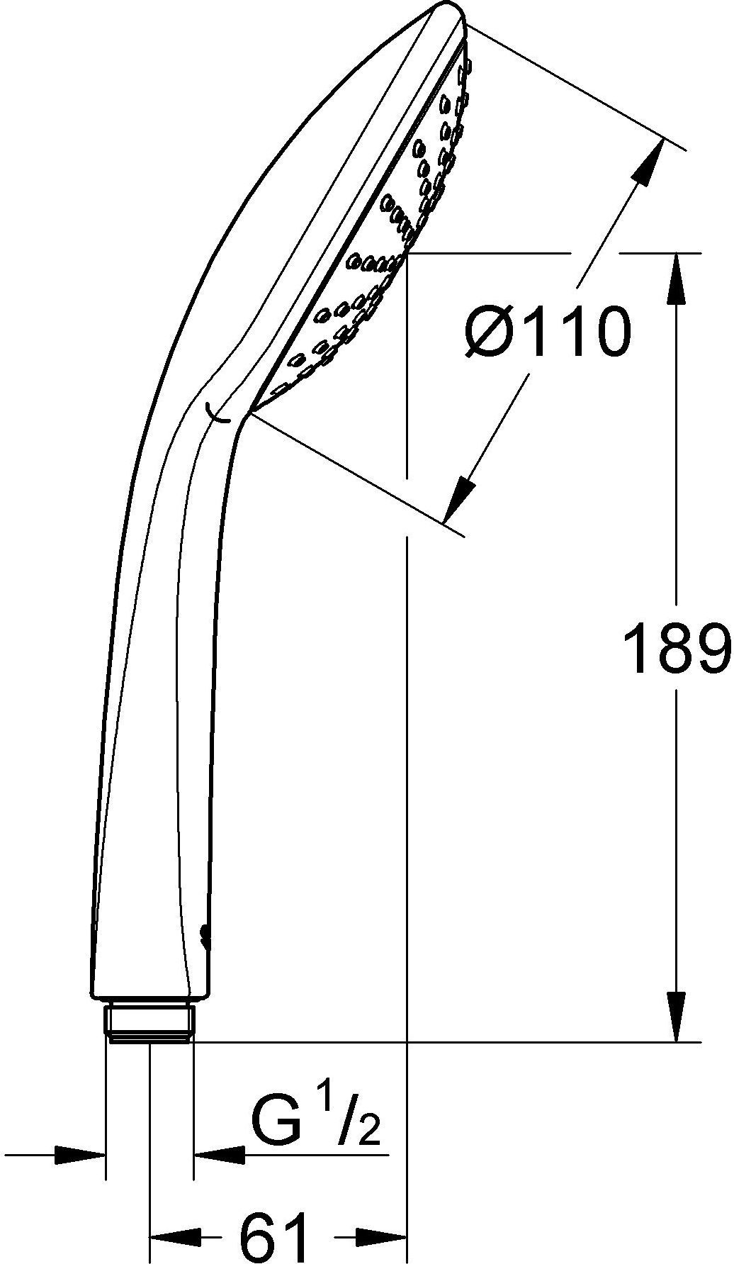Душевая лейка Grohe Euphoria Mono 27265000 - 14
