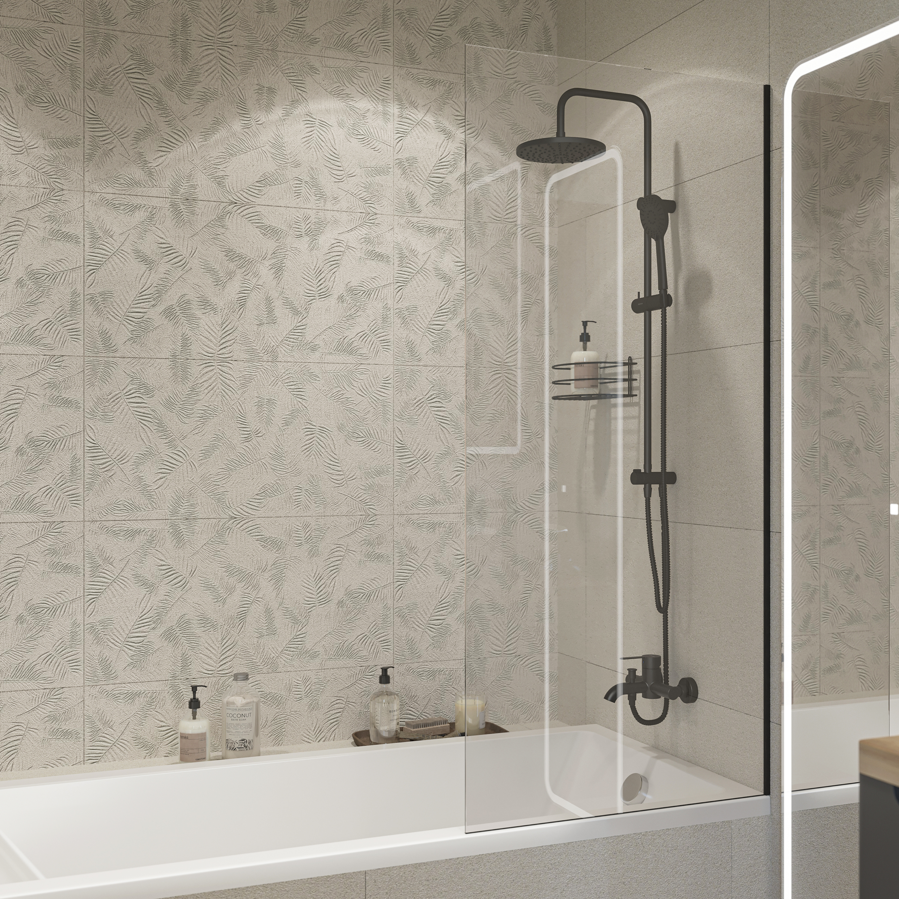 Акриловая ванна STWORKI Карлстад 170x75, с каркасом и сливом-переливом 563281 - 4