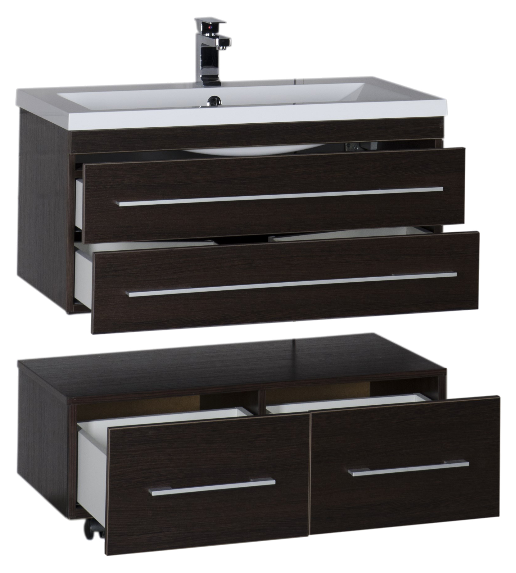 Тумба Aquanet Нота 90 подкатная венге 00170748 - 7