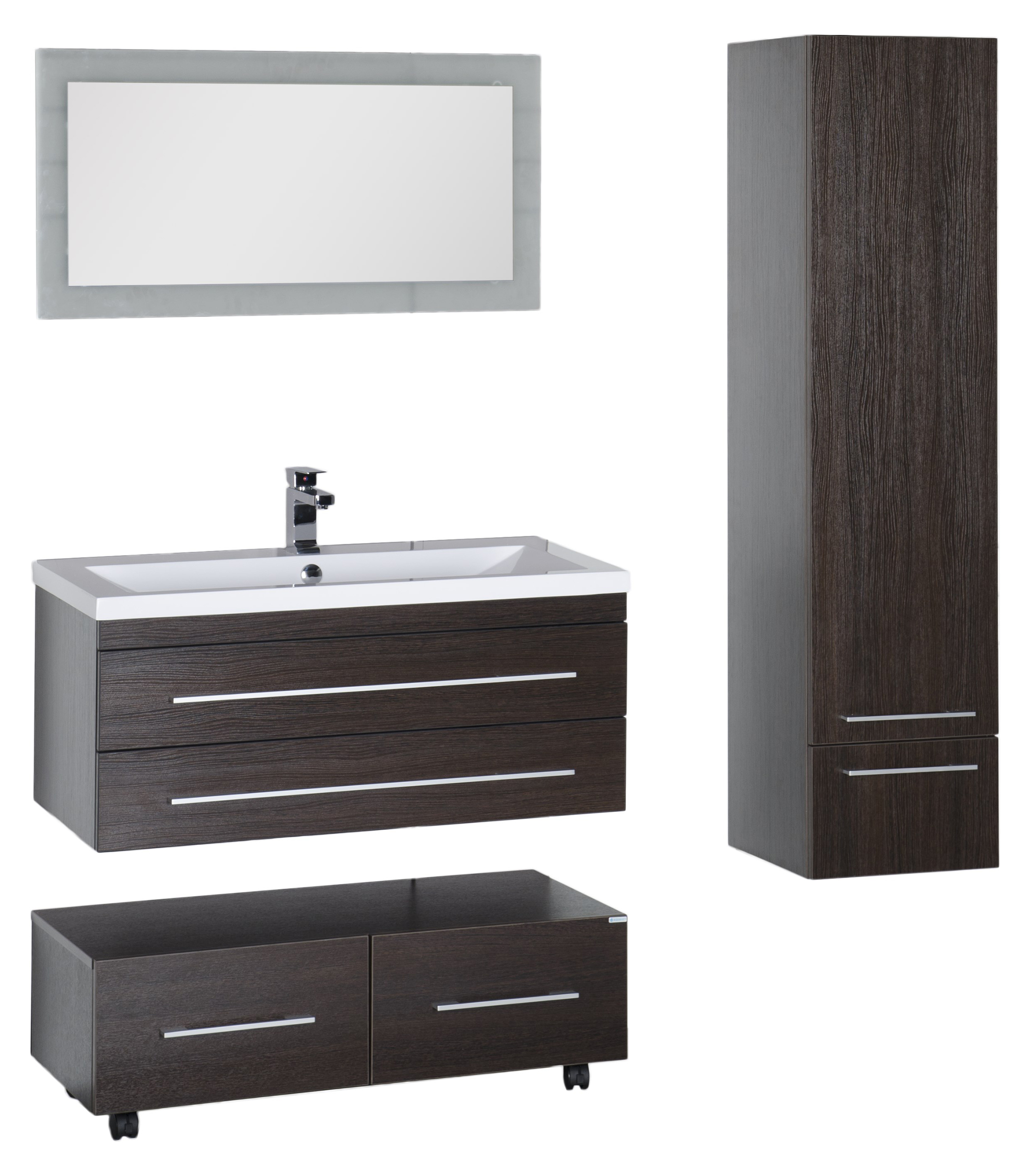 Тумба Aquanet Нота 100 подкатная венге 00170750 - 17