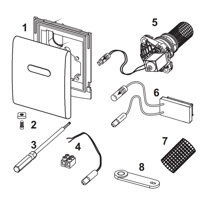Кнопка смыва для писсуара TECE Planus сталь сатинированная 9820085 - 1