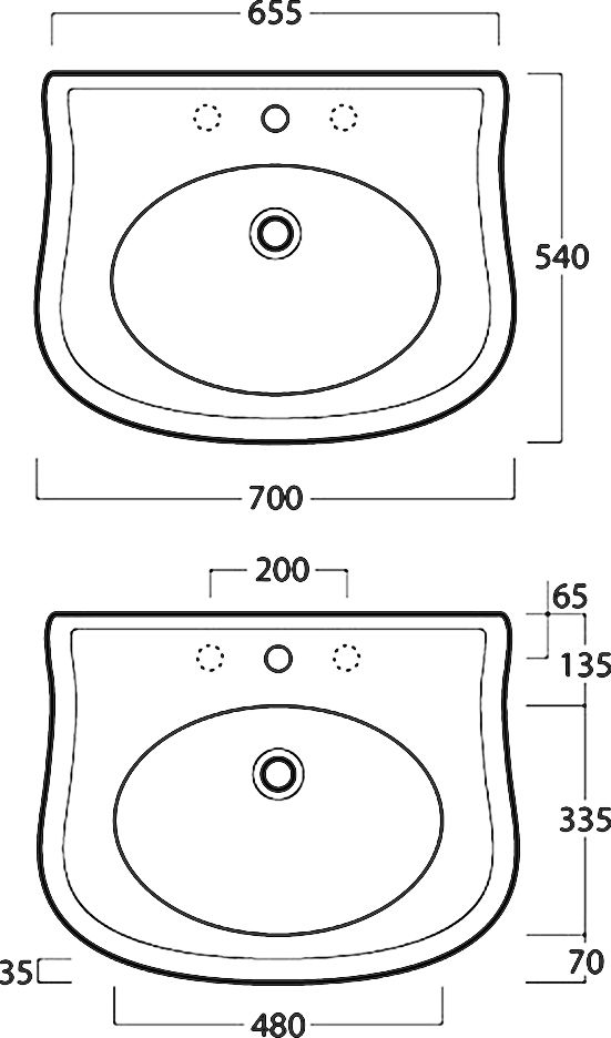 Подвесная раковина Simas Lante  LA10 - 8