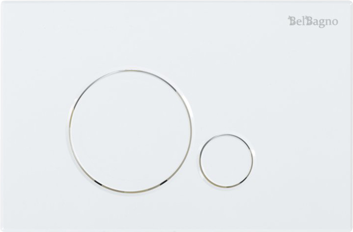 Кнопка смыва BelBagno Sfera BB014-SR-BIANCO белая - 0