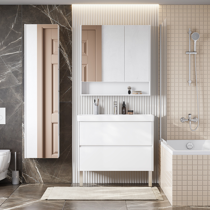 Тумба с раковиной Aquaton Сканди 90 белый 1A2519K0SD010 - 5