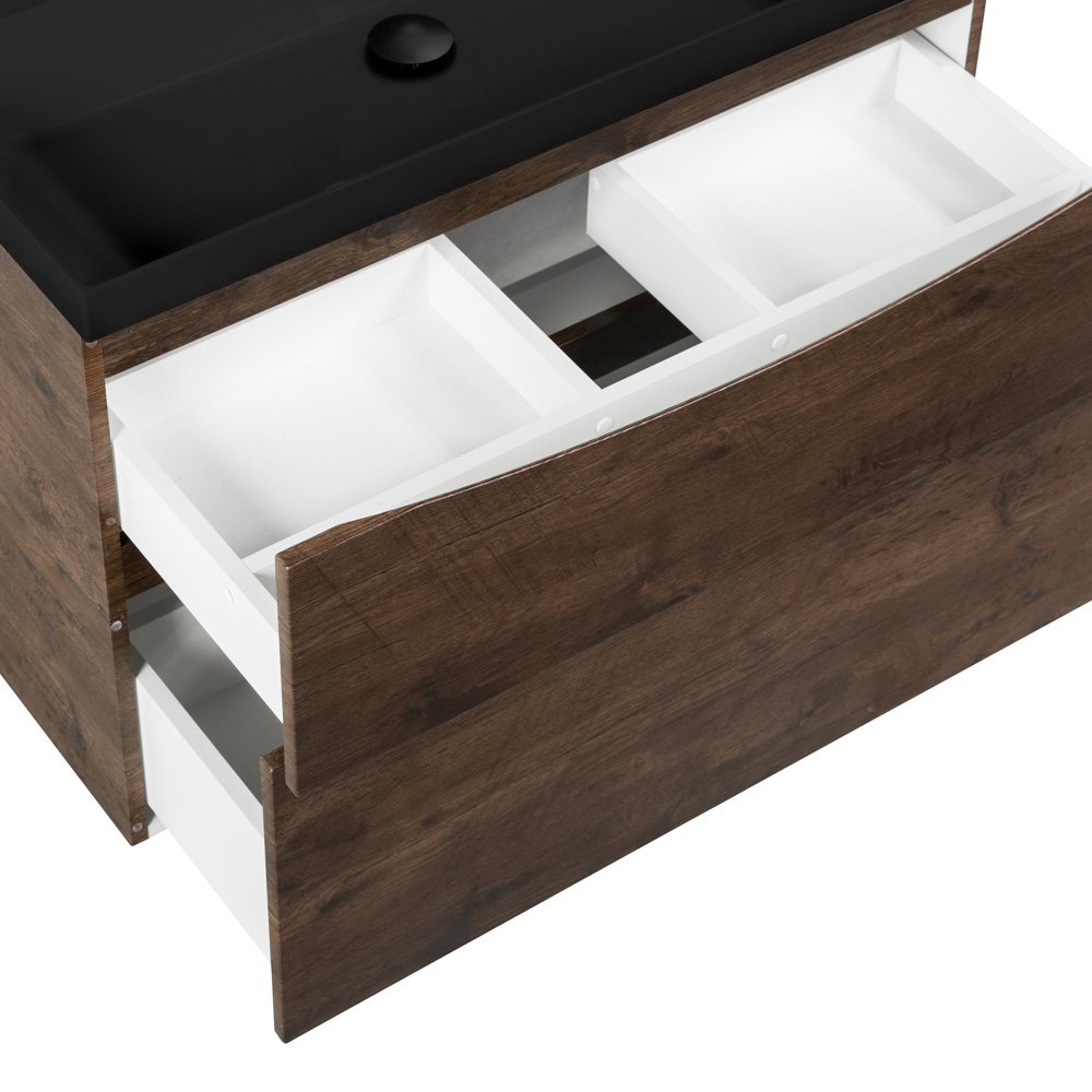 Комплект мебели BelBagno Marino 80 темное дерево - 7