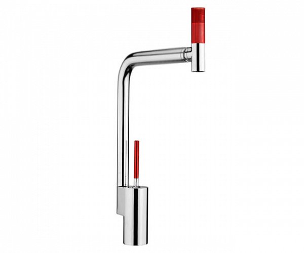 Смеситель для кухонной мойки Webert 360° белый  TS920302784 - 0