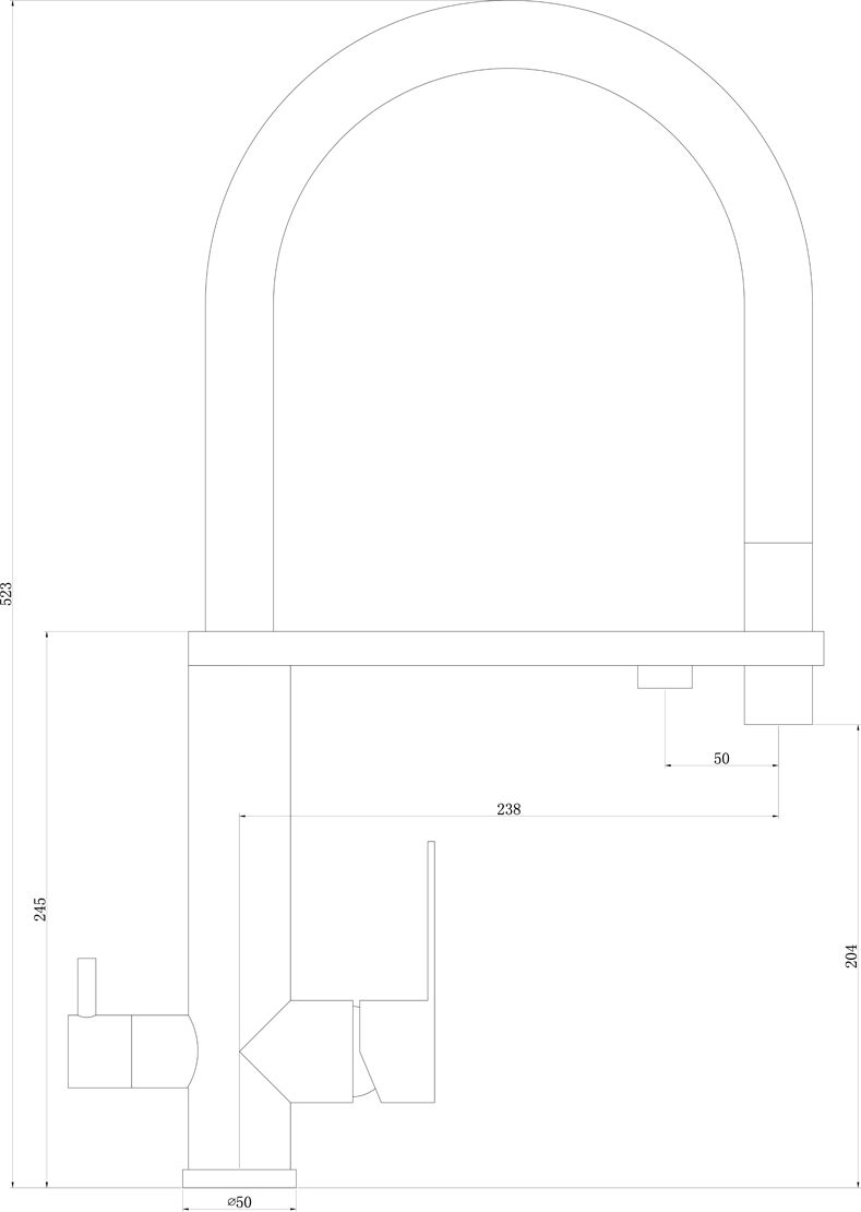 Смеситель Swedbe Selene Plus 8441 для кухонной мойки - 3