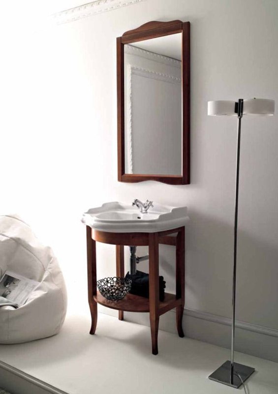 Тумба для комплекта Kerasan Retro с полкой, орех 735040 - 5