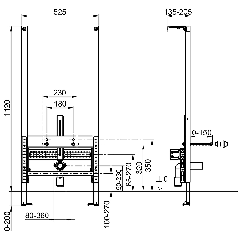 Инсталляция для биде Villeroy&Boch ViConnect 92214800 - 1