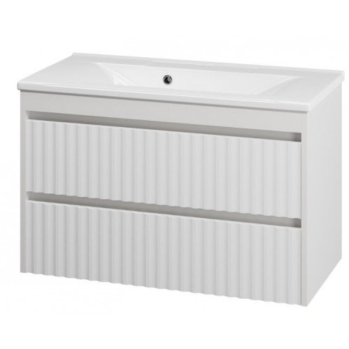 Тумба под раковину Brevita Balaton 90 белый  BAL-06090-01-01П2Я - 3