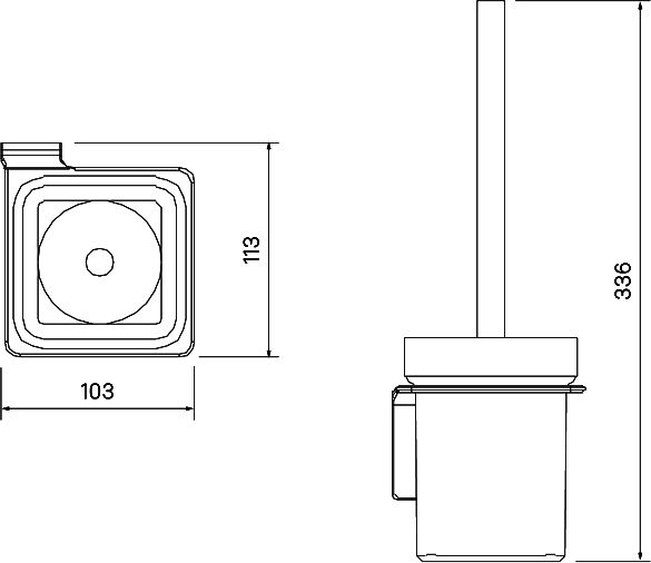 Ершик Iddis Slide SLIBSG0i47 матовое стекло - 3