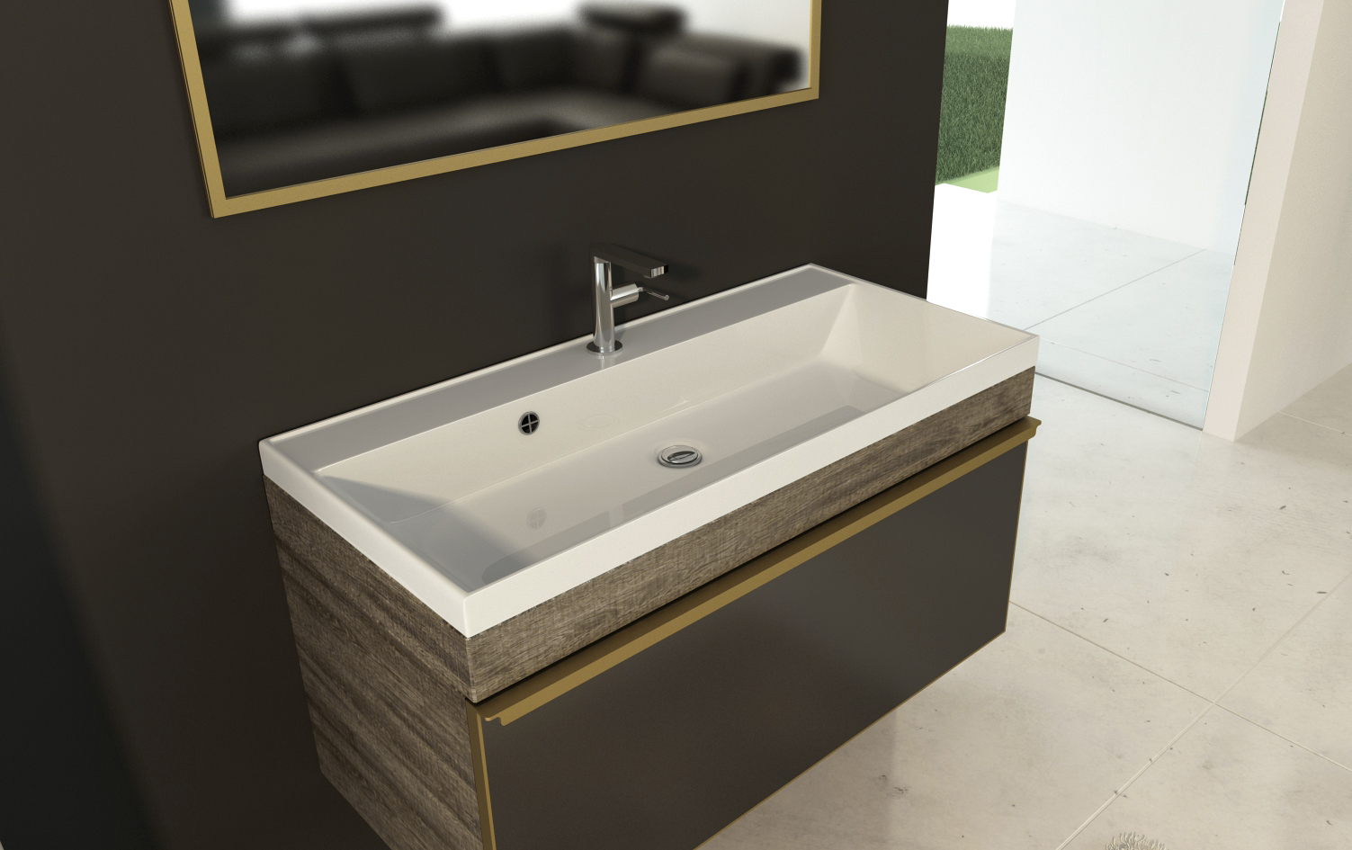 Мебельная раковина Vod-Ok Classic 80 4160 - 2