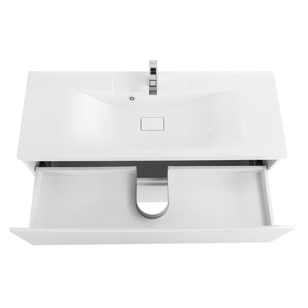 Тумба с раковиной BelBagno Marino 90 белый - 4