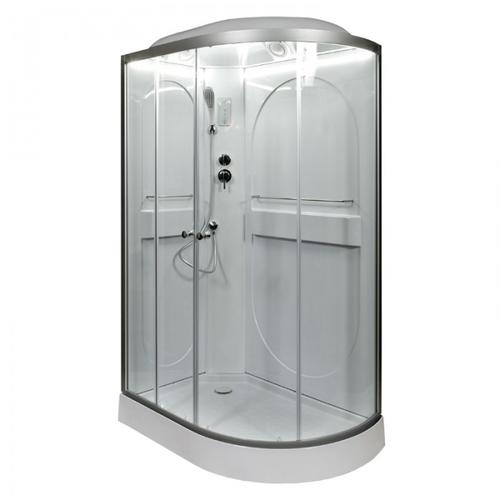 Душевая кабина Deto L 120х80 с подсветкой, хром  L602LLED - 1