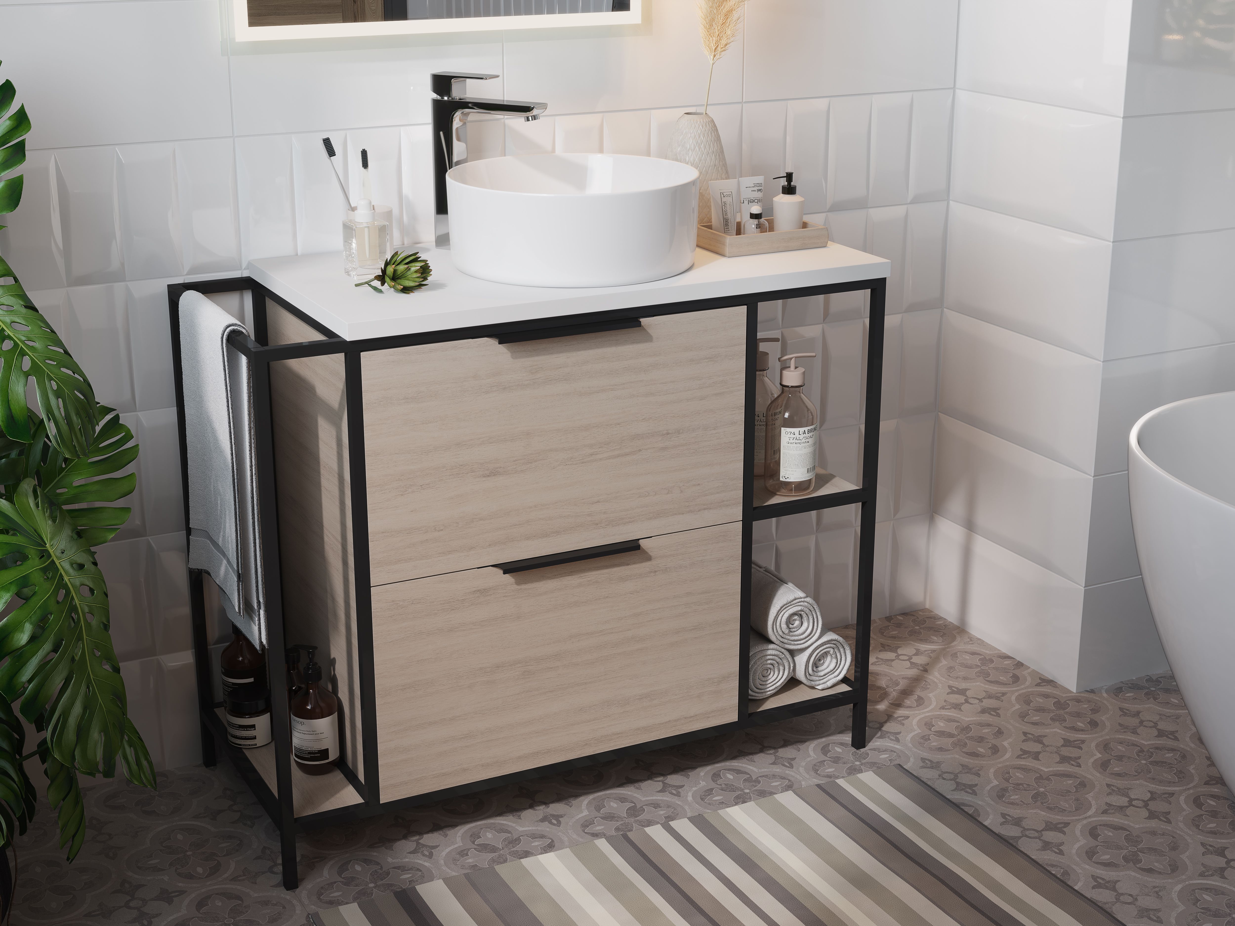 Смеситель Cersanit Geo для раковины, хром 63039 - 4