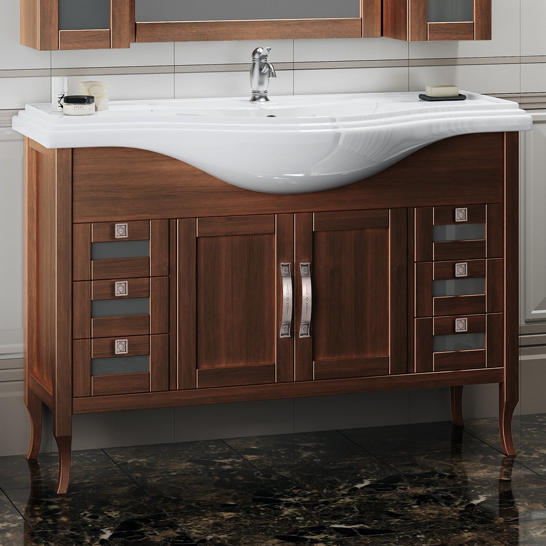 Мебель для ванной Opadiris Мираж 120 светлый орех - 3