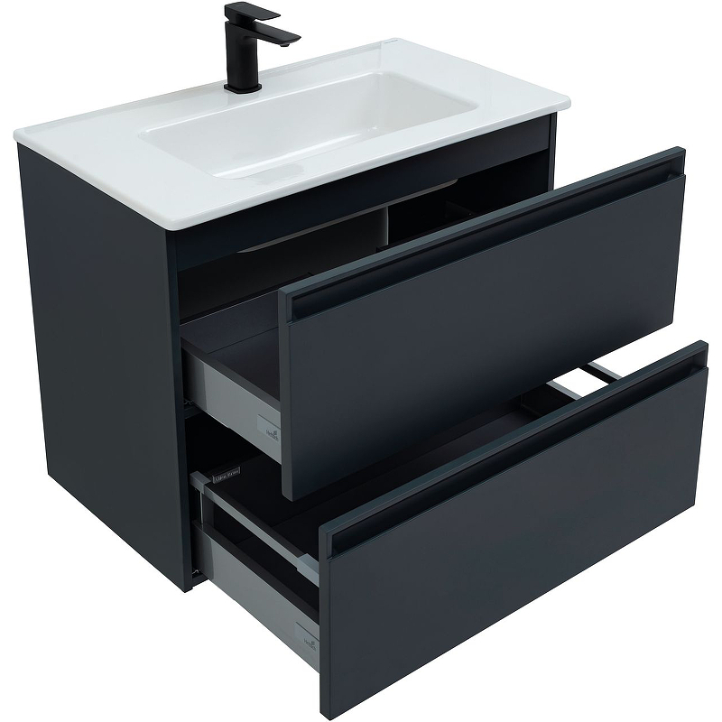 Тумба с раковиной Allen Brau Eclipse 80 черный матовый 1.E1002.AM - 6