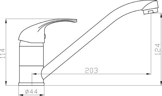 Смеситель Agger Move A0600000 для кухонной мойки - 2