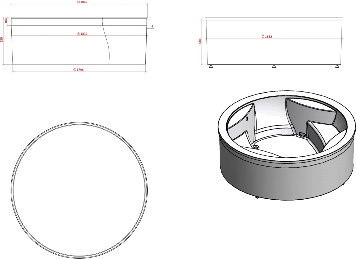 Экран Астра-Форм Аврора 100-74 - 2