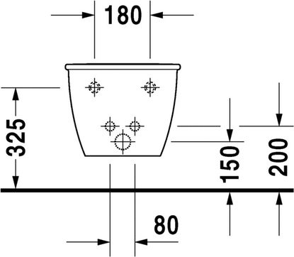 Биде подвесное Duravit Darling new  2249150000 - 5