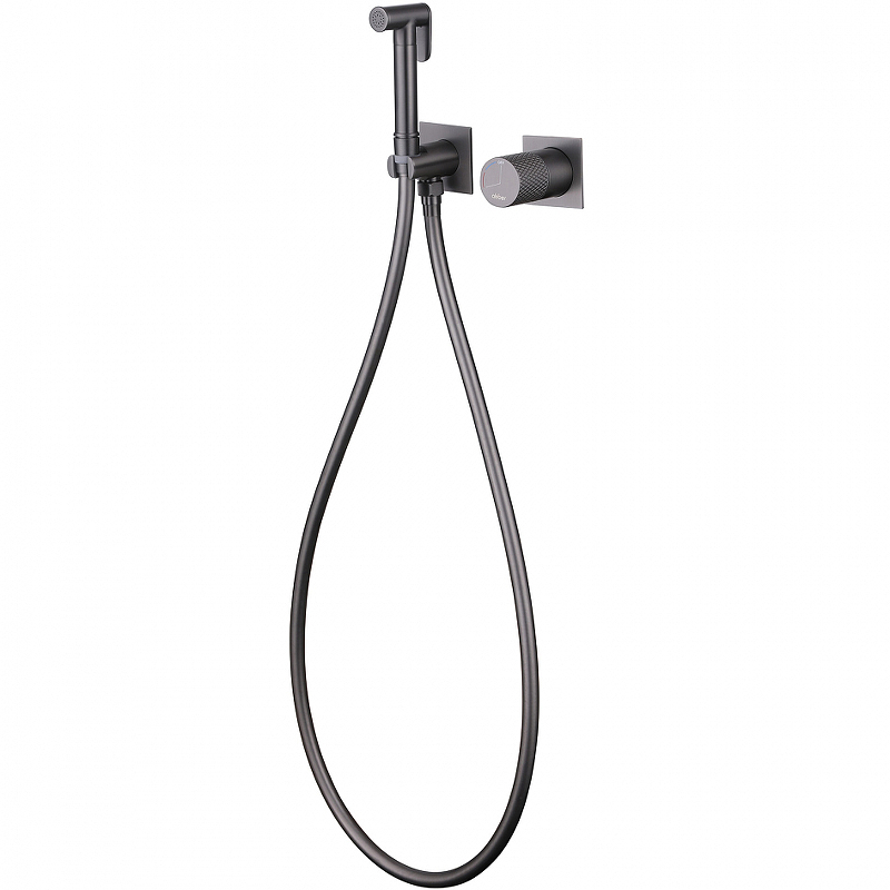 Гигиенический душ Abber Rund со смесителем сталь матовый AF8725NG - 1