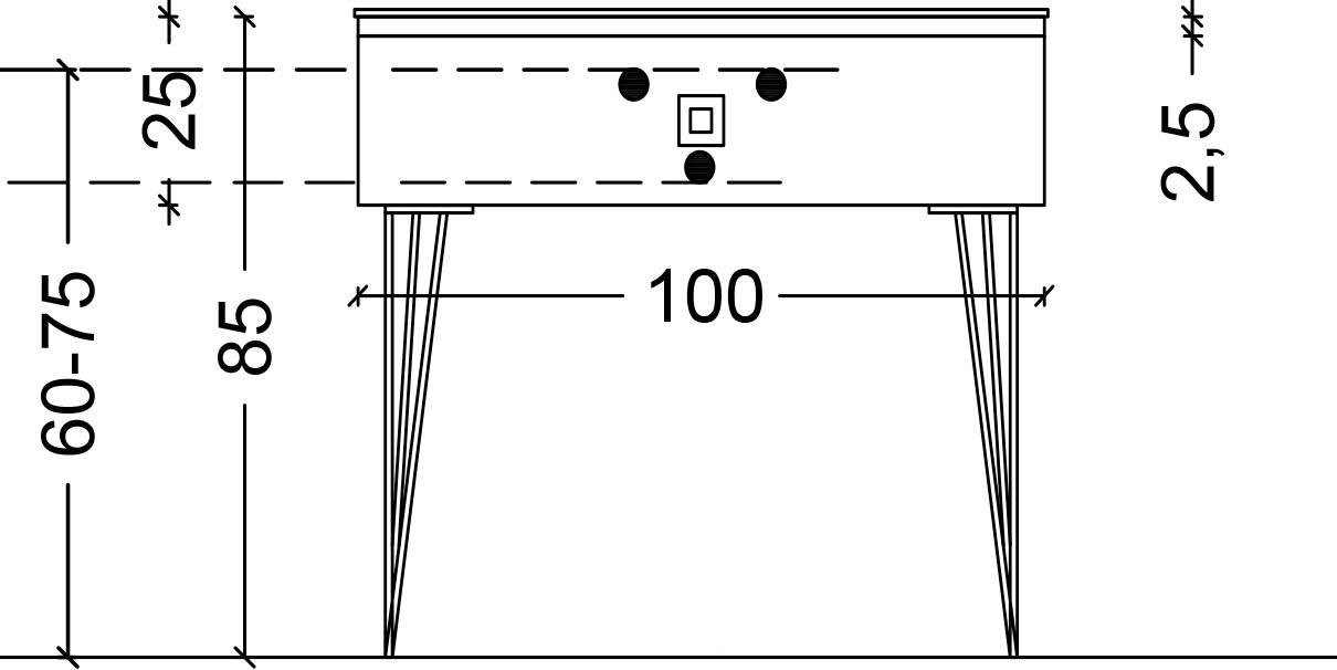 Тумба под раковину Armadi Art Lucido 100 черный 770-100-B - 4