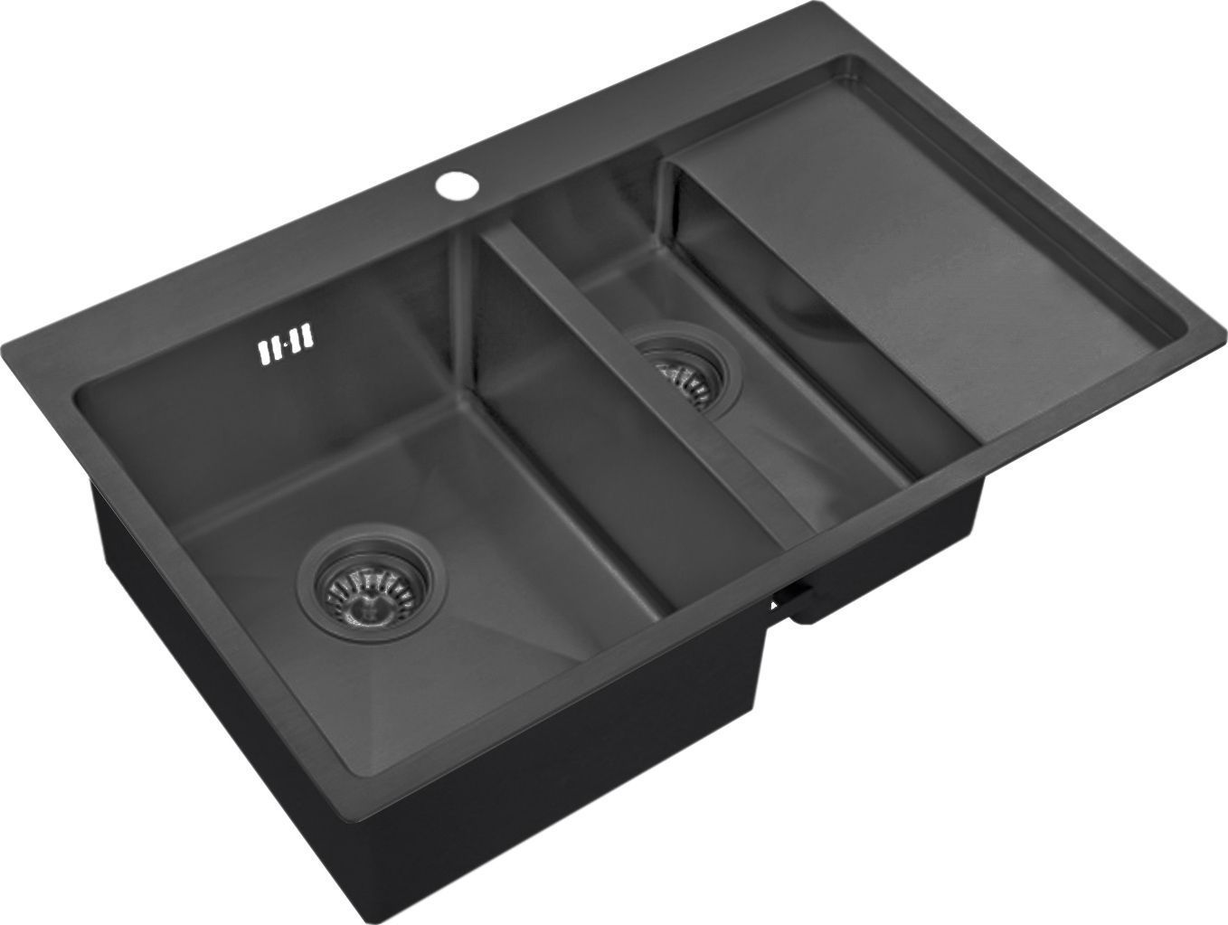 Мойка кухонная Zorg Inox PVD 5178-2-L grafit - 0