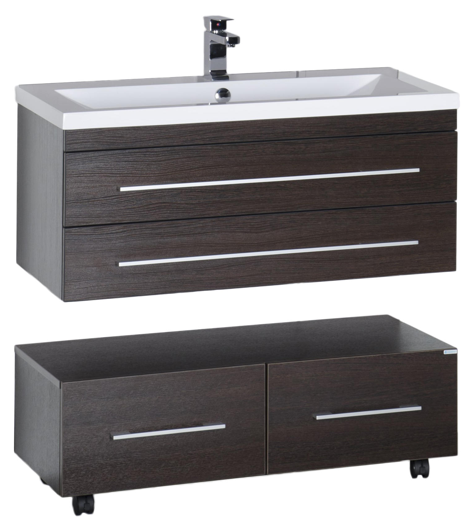 Тумба Aquanet Нота 100 подкатная венге 00170750 - 5