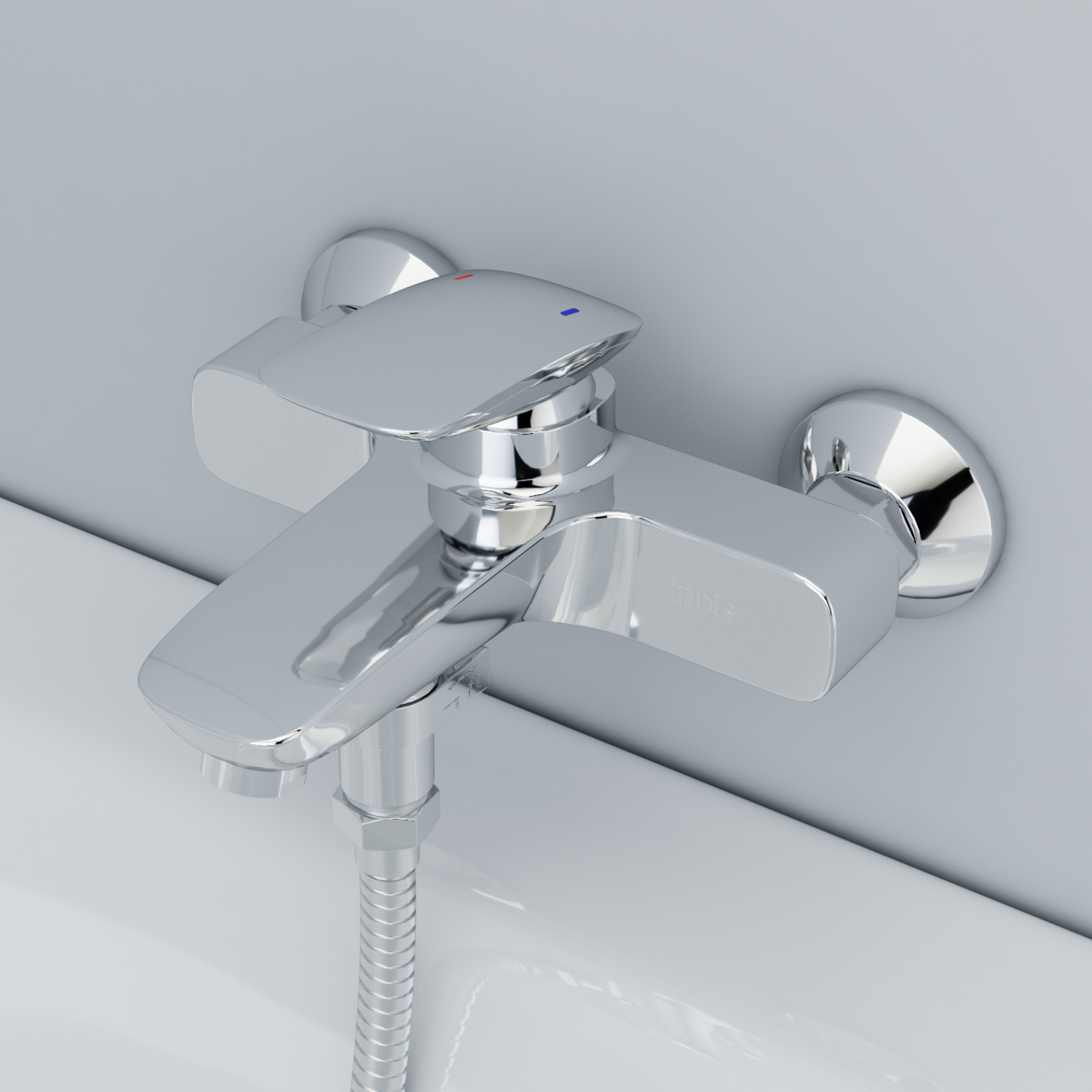 Смеситель IDDIS Stone для ванны с душем STOSB00i02WA - 3