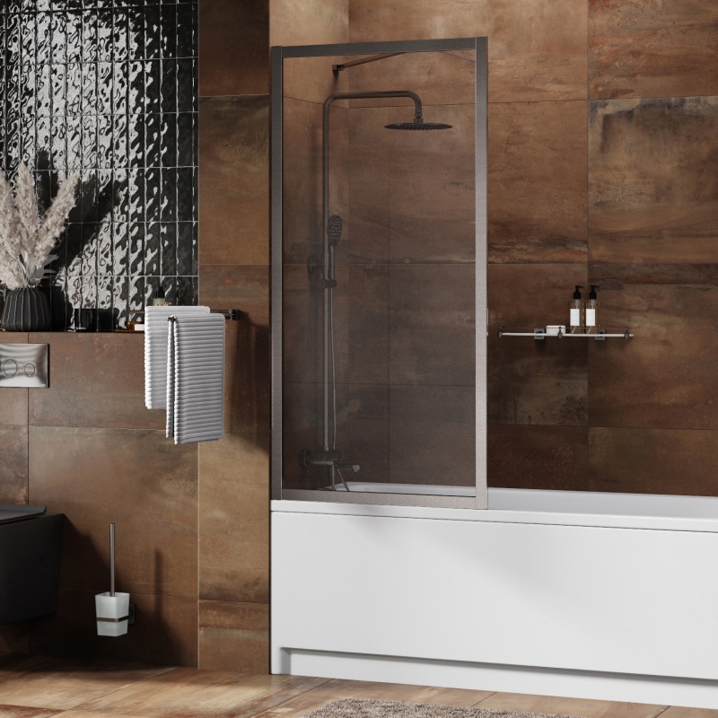 Abens 20W01-80 Brushed nickel Fixed Стеклянная шторка 20W01-80BN - 1