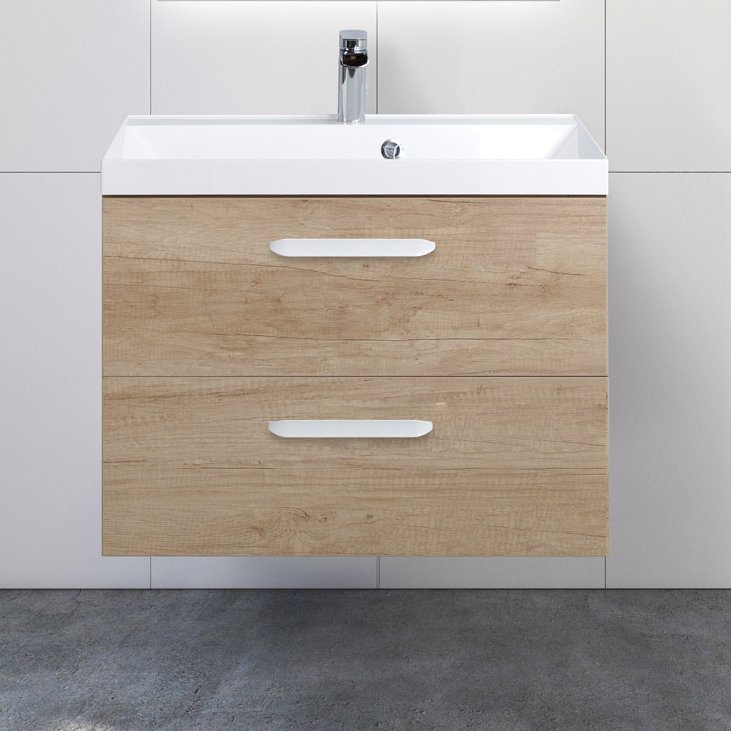 Тумба с раковиной BelBagno Aurora 70 rovere nebrasca nature - 0