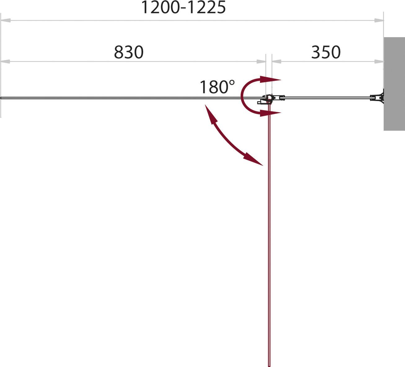 Шторка на ванну BelBagno Sela V 11 120/140 Ch Cr R SELA-V-11-120/140-Ch-Cr-R - 3