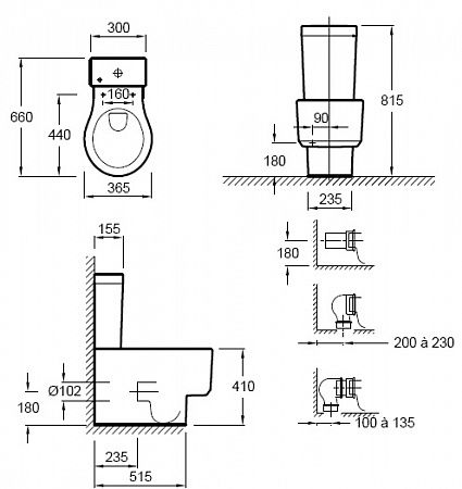 Чаша для унитаза-компакта Jacob Delafon Viragio 4449K 4449K-00 - 2