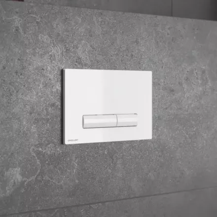 Кнопка смыва Excellent Aurro белая матовая INEX.AU230.150.WH - 1