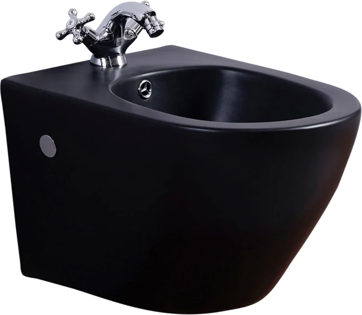 Биде подвесное Esbano Lirio черный матовый  ESVBLIRIBM - 0